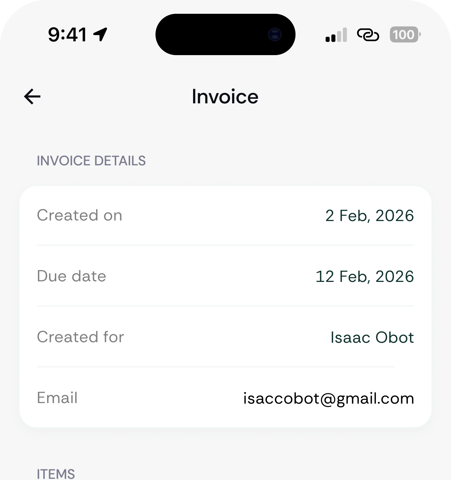 Invoice